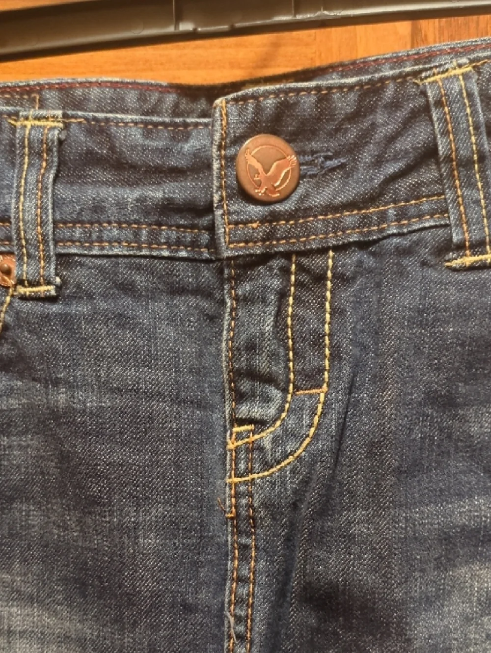 American Eagle Outfitters Dark Blue Denim Skirt - Picture 5 of 12